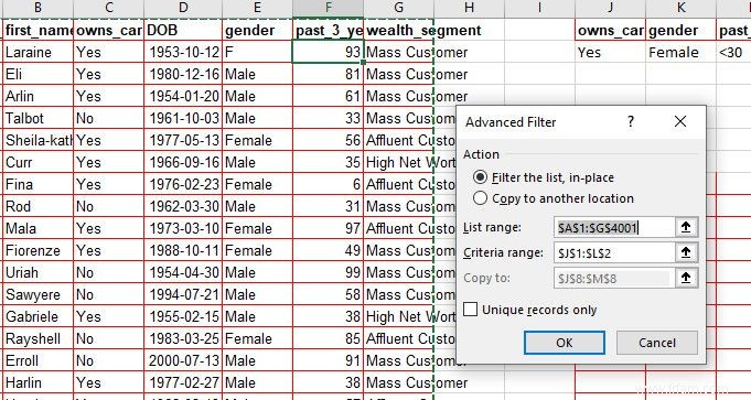 Comment filtrer dans Excel pour afficher les données souhaitées 