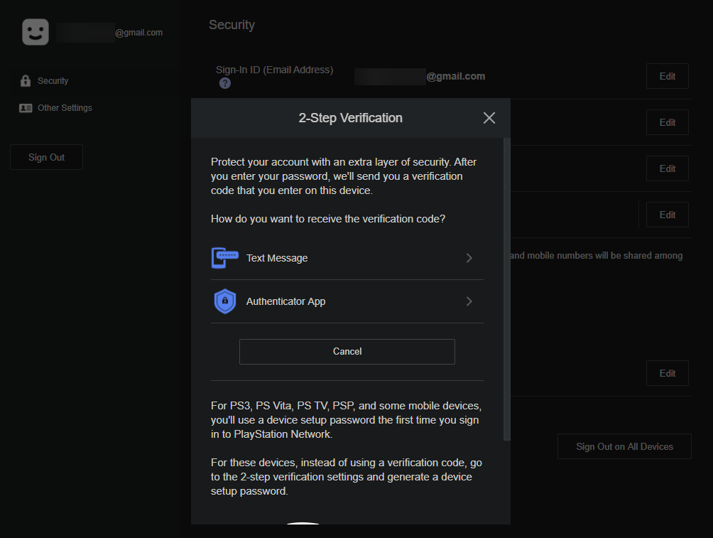 Comment configurer la vérification en deux étapes sur PSN 