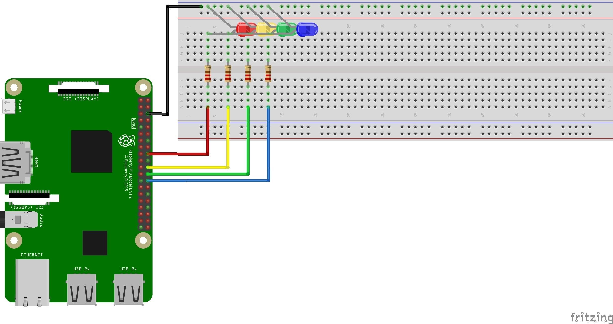 Un guide pour débutants sur la planche à pain Raspberry Pi avec le jeu Simon 