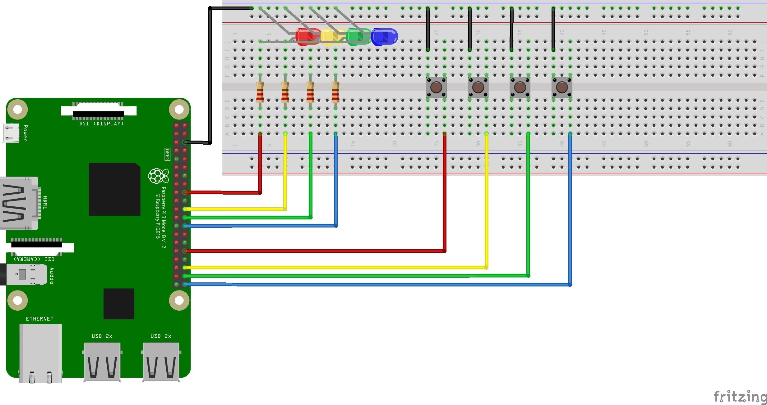 Un guide pour débutants sur la planche à pain Raspberry Pi avec le jeu Simon 