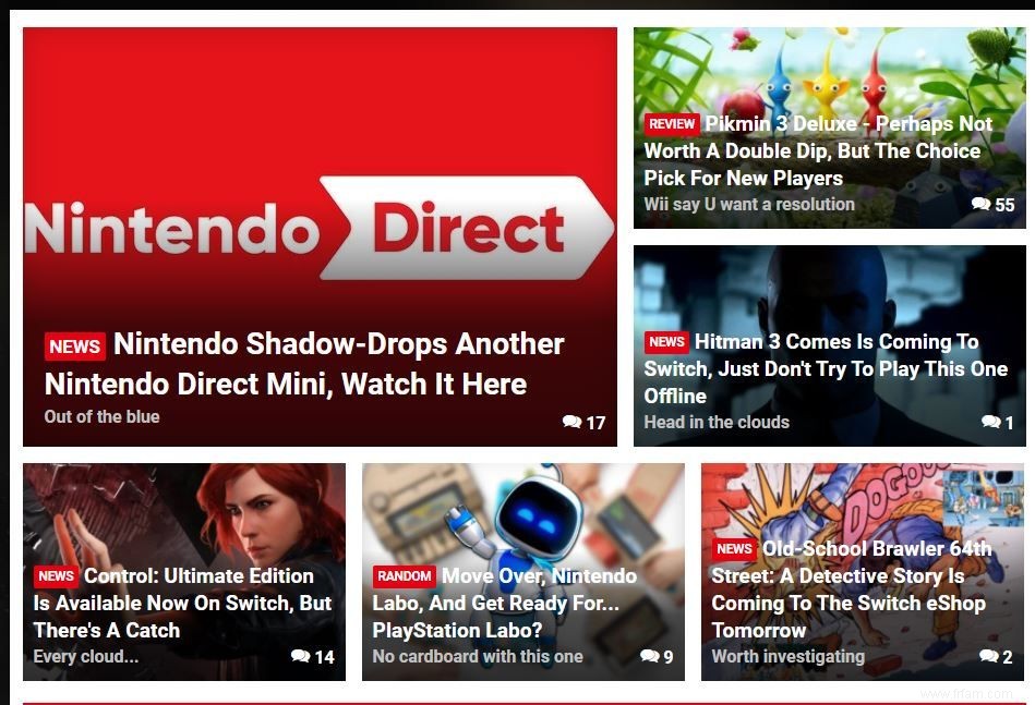 Les 9 meilleurs sites Web pour les joueurs Nintendo 