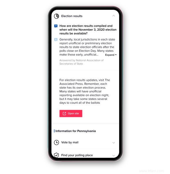 TikTok limitera la désinformation sur les élections américaines 