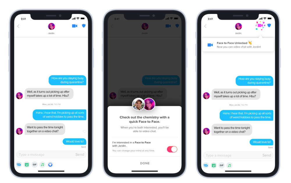 Tinder lance des chats vidéo dans le monde entier 
