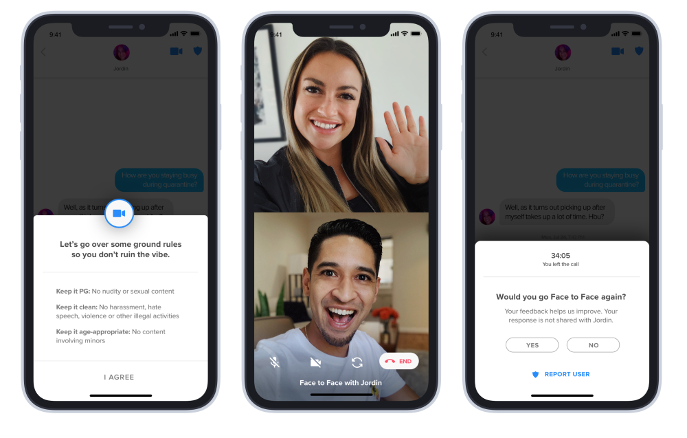 Tinder lance des chats vidéo dans le monde entier 