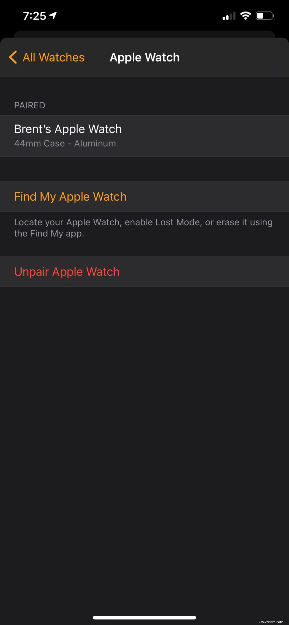 Comment dissocier l Apple Watch de votre téléphone 