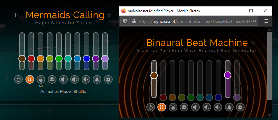 Comment créer des battements binauraux sur MyNoise 