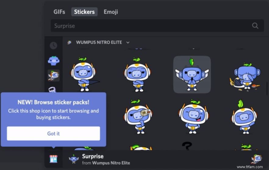 Discord apporte des autocollants animés aux chats 