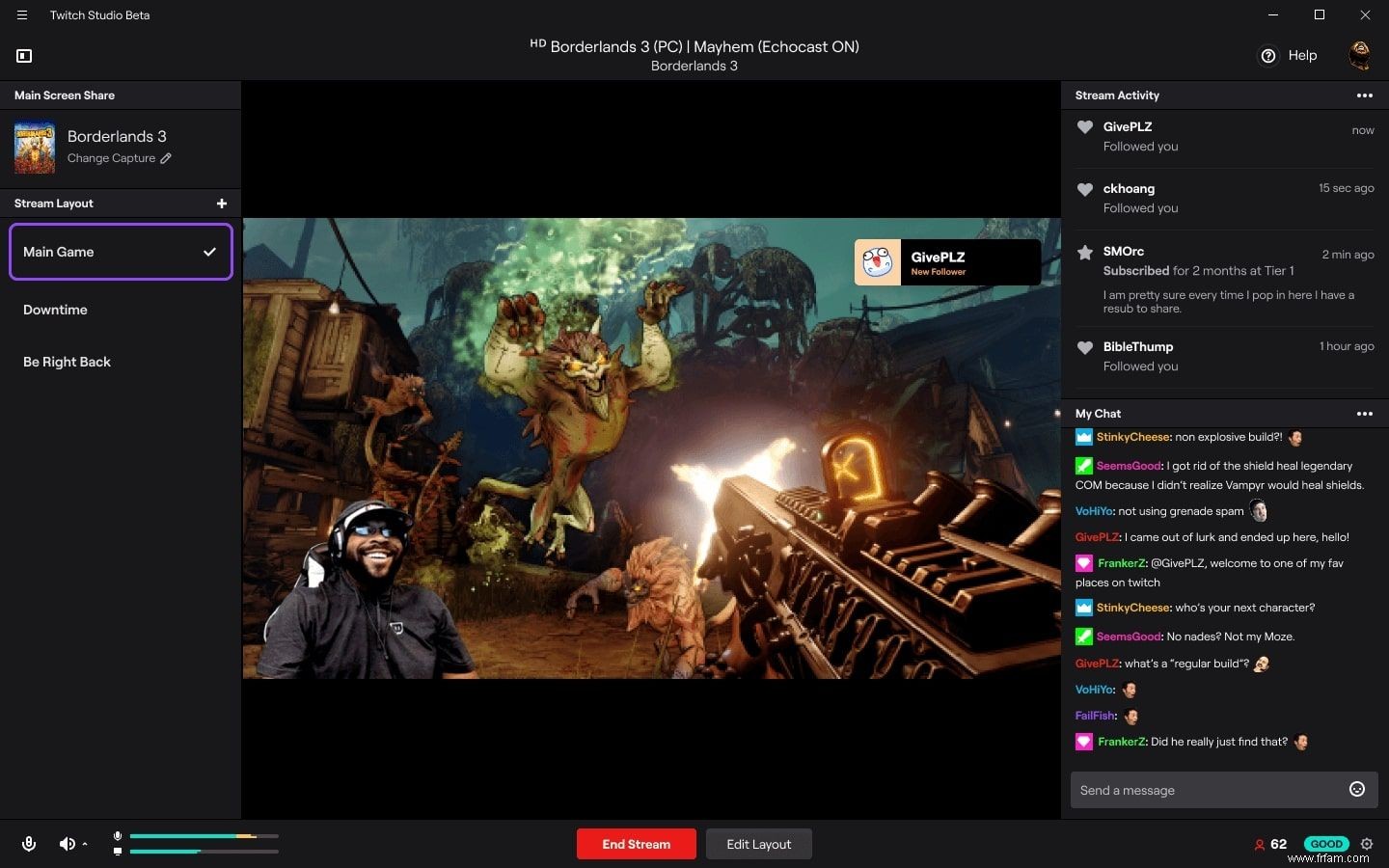 Twitch Studio ajoute de nouvelles fonctionnalités de personnalisation de flux 