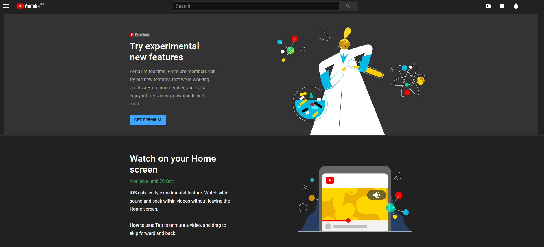 Seuls les membres YouTube Premium peuvent tester les fonctionnalités expérimentales maintenant 