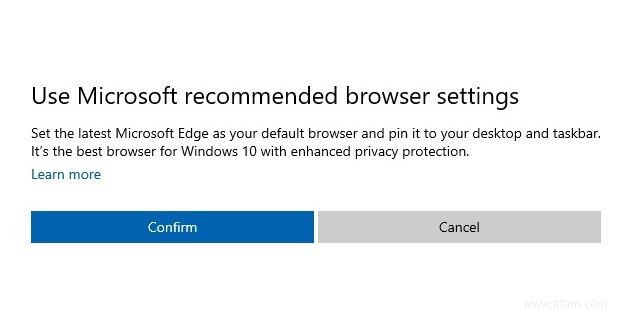 Windows 10 vous incitera bientôt à utiliser Microsoft Edge 