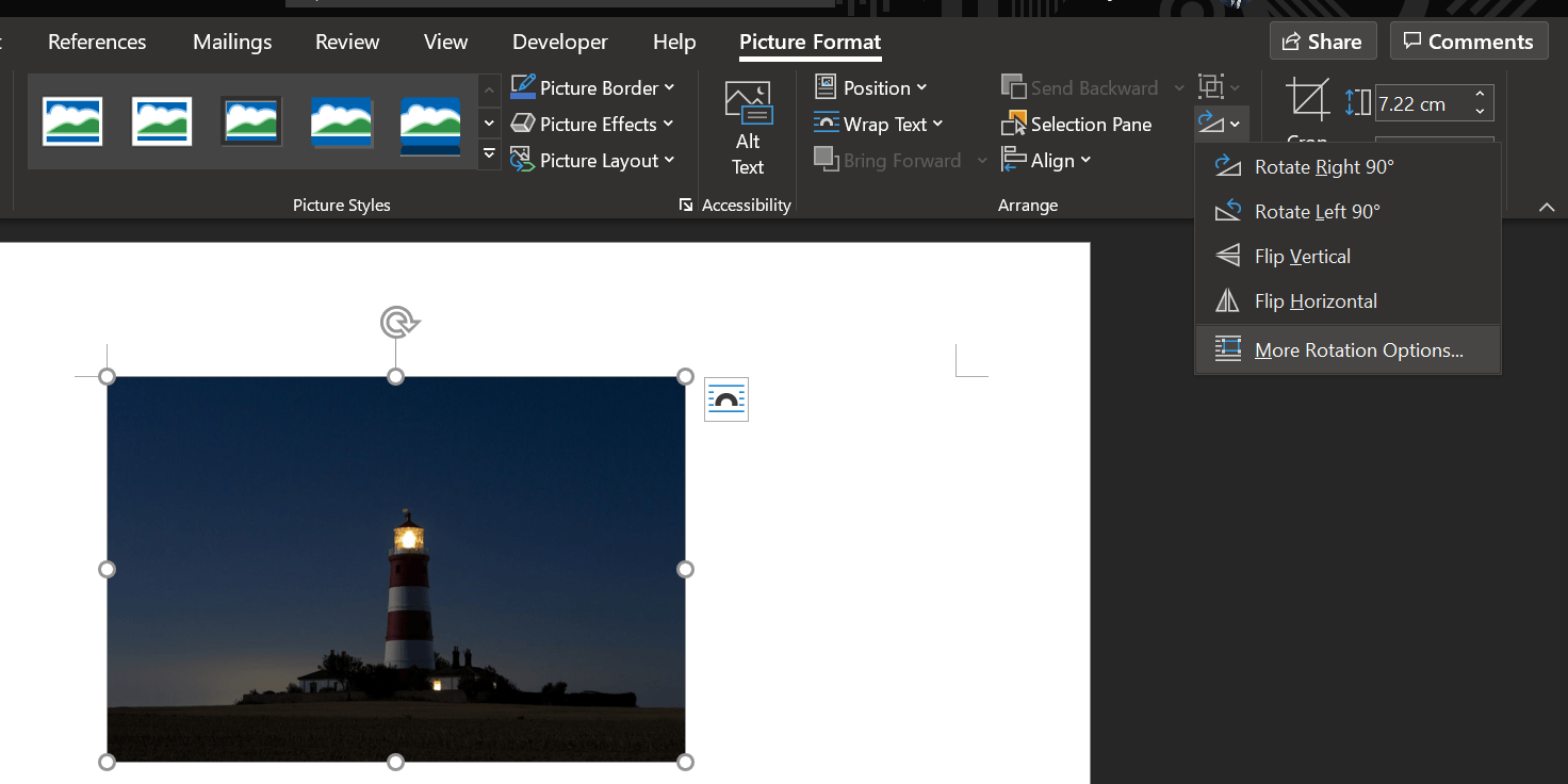 Comment retourner une photo à l envers dans Word, Apple Pages et Google Docs 