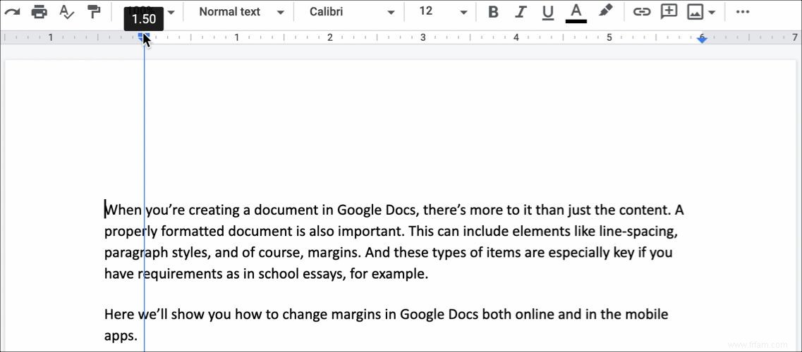 Comment modifier les marges dans Google Docs 