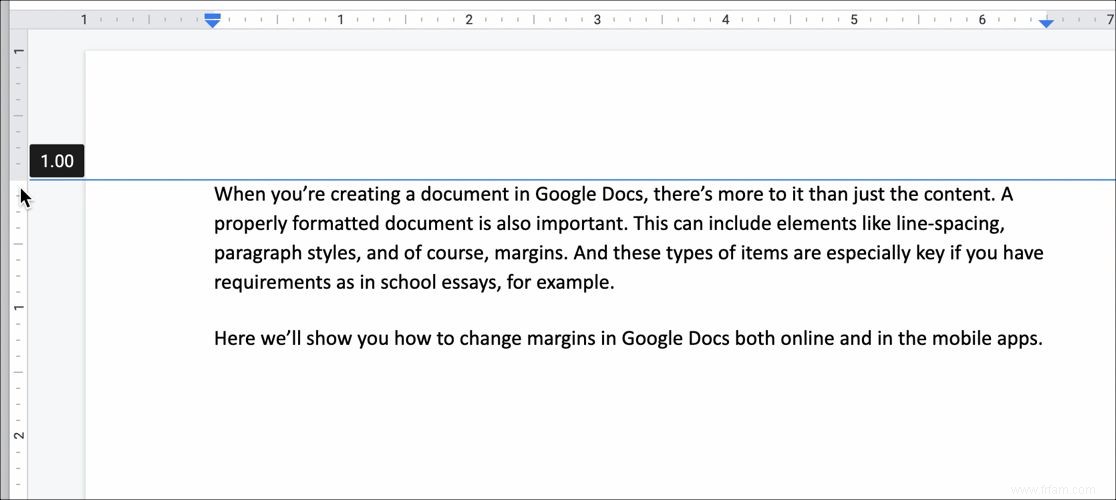 Comment modifier les marges dans Google Docs 