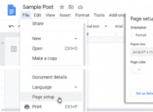 Comment changer l orientation de la page dans Google Docs en paysage 