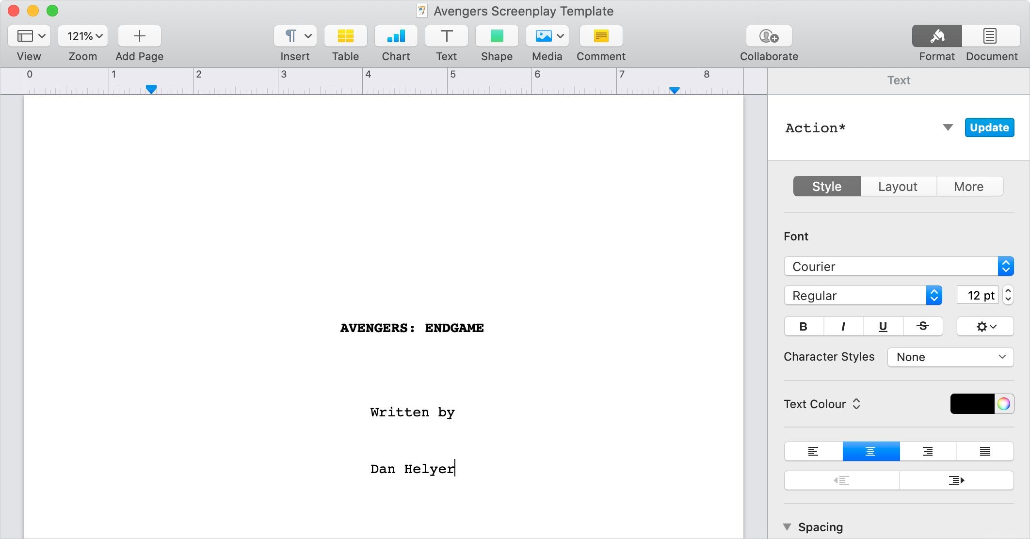 Comment formater un scénario dans Word, Pages et Google Docs 