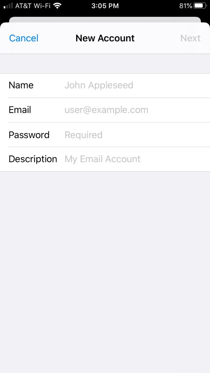 Comment ajouter et supprimer des comptes de messagerie sur iPhone et iPad 