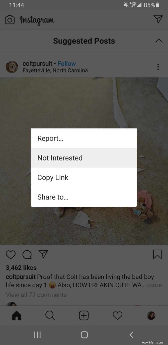 Instagram suggère maintenant des publications pour vous faire défiler pour toujours 