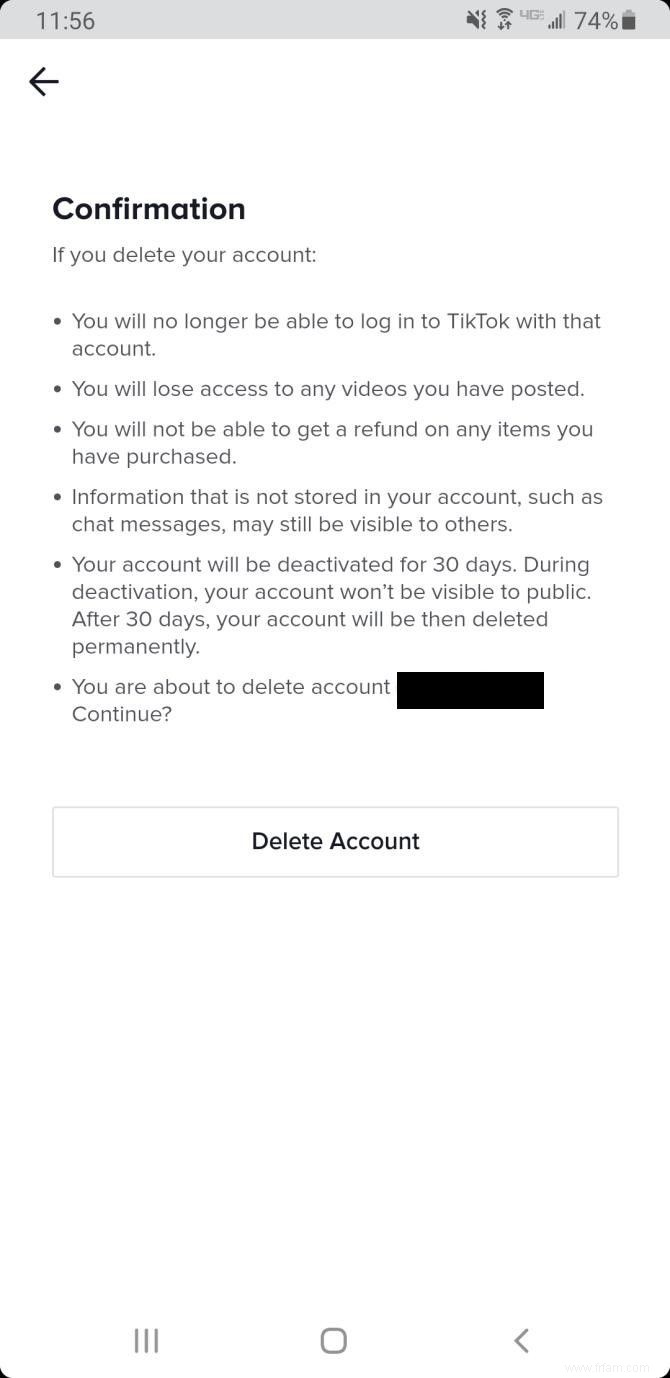 Comment supprimer votre compte TikTok 