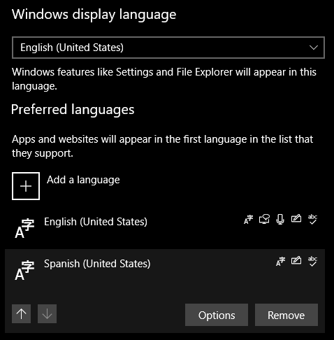 Comment changer la langue du système dans Windows 10 