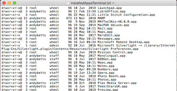 4 façons de générer une liste des applications installées sur votre Mac 
