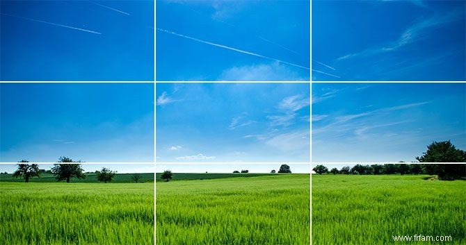 Comment utiliser la règle des tiers en photographie 