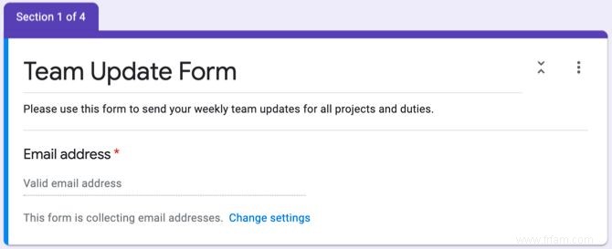 Comment utiliser Google Forms pour obtenir des mises à jour de votre équipe distante 