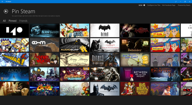 Comment épingler des jeux Steam dans Windows 10 