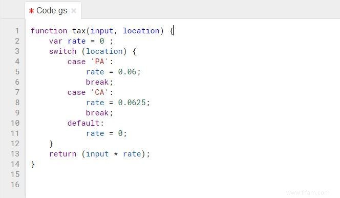 Comment créer des fonctions personnalisées dans Google Sheets 