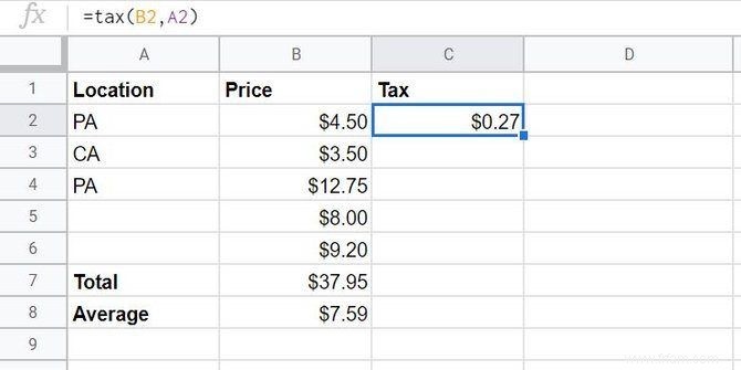 Comment créer des fonctions personnalisées dans Google Sheets 