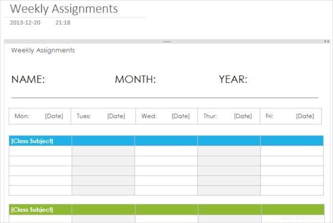 15 modèles de liste de contrôle, d horaire et de planificateur pour les étudiants 