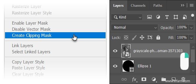 Comment recadrer des images à l aide de formes dans Photoshop 