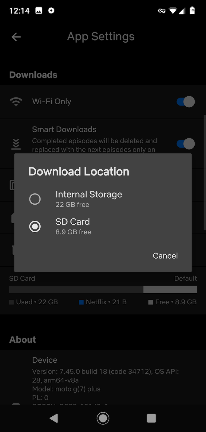 Économisez de l espace sur Android en déplaçant le contenu de Netflix sur une carte SD 