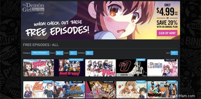 Les 5 meilleurs sites Web où vous pouvez regarder des anime en ligne gratuitement 