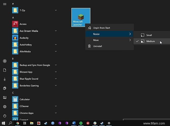 Comment créer des mosaïques de menu de démarrage personnalisées dans Windows 10 