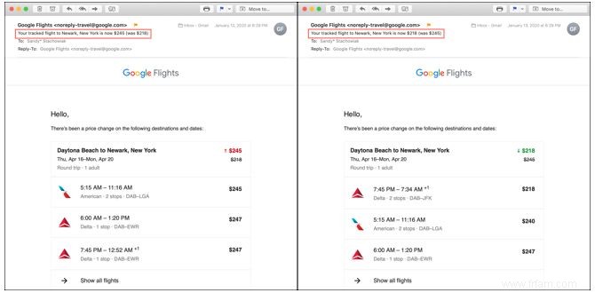 Comment trouver des vols pas chers avec Google Flight Alerts 