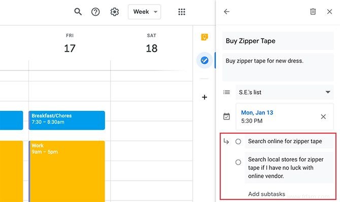 Google Calendar + Tasks est la seule liste de tâches dont vous aurez besoin 