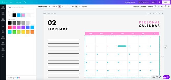 Comment créer votre propre calendrier avec Canva 