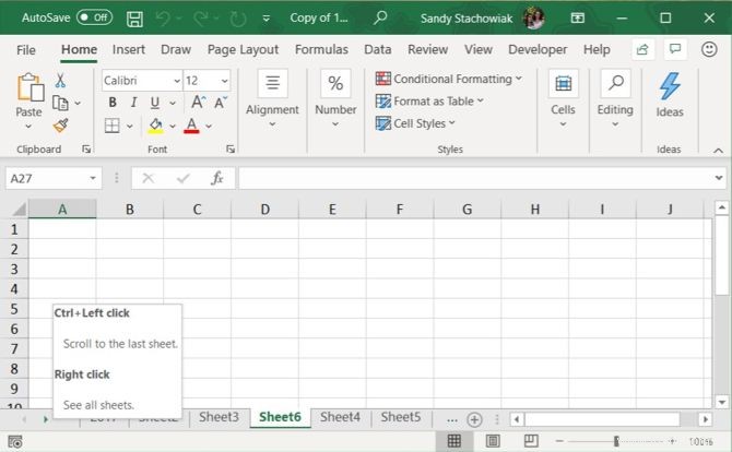 Comment travailler avec des onglets de feuille de calcul dans Microsoft Excel 