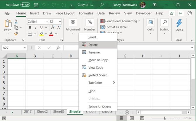 Comment travailler avec des onglets de feuille de calcul dans Microsoft Excel 