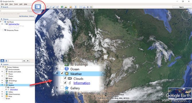 Comment afficher le radar météo en direct sur Google Earth 