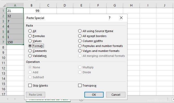 Comment extraire un nombre ou un texte d Excel 