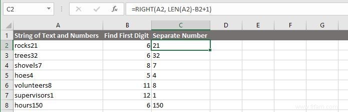 Comment extraire un nombre ou un texte d Excel 