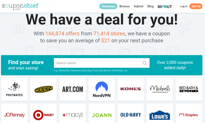 Top 14 des sites de coupons en ligne et de codes promotionnels 