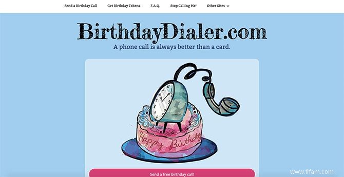 Envoyer des télégrammes d anniversaire gratuits par téléphone avec BirthdayDialer 