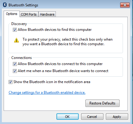 Comment configurer Bluetooth pour un PC Windows 7 