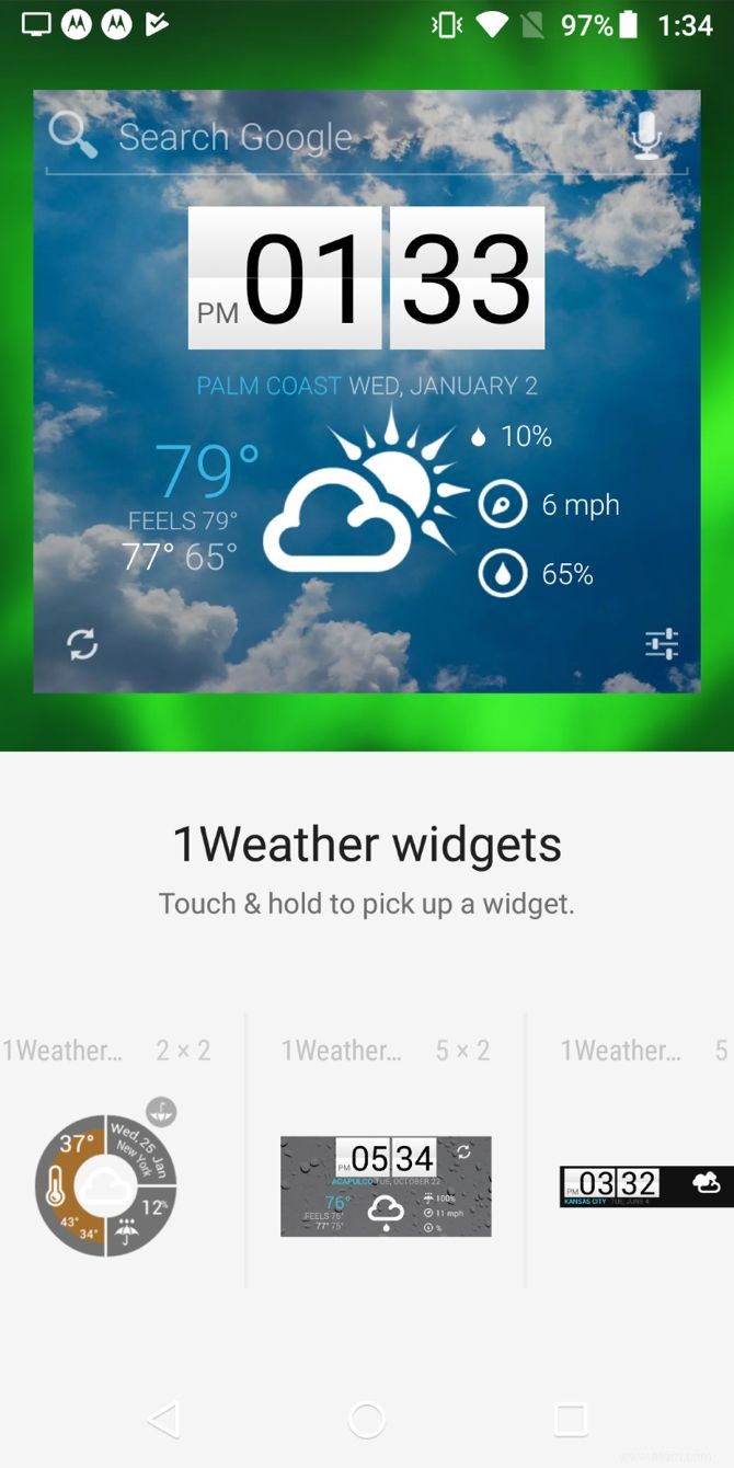 Les 7 meilleurs widgets météo pour Android 