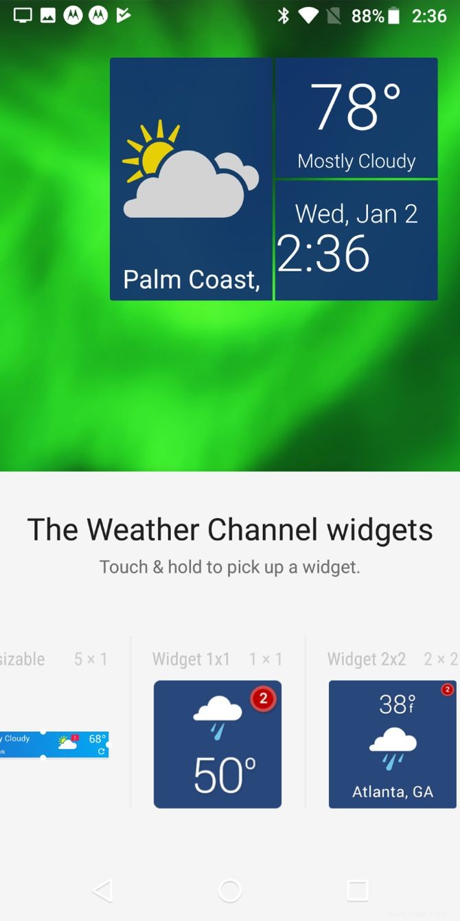 Les 7 meilleurs widgets météo pour Android 