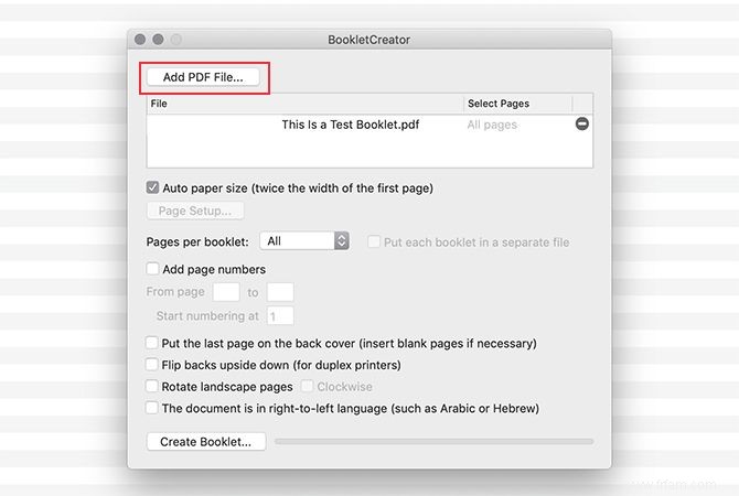 Comment convertir des PDF en livrets imprimables à l aide de BookletCreator 