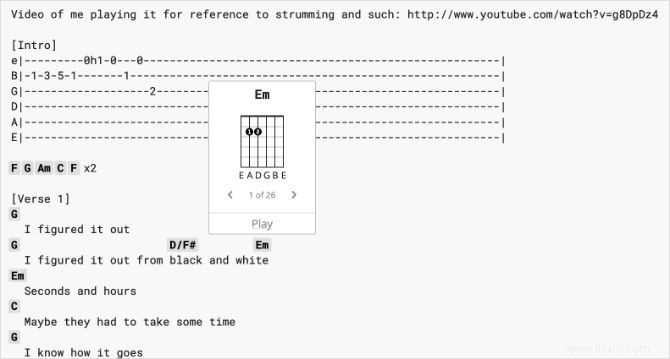 Les 6 meilleurs sites Web pour trouver des accords de guitare pour des chansons 