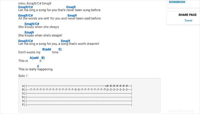 Les 6 meilleurs sites Web pour trouver des accords de guitare pour des chansons 